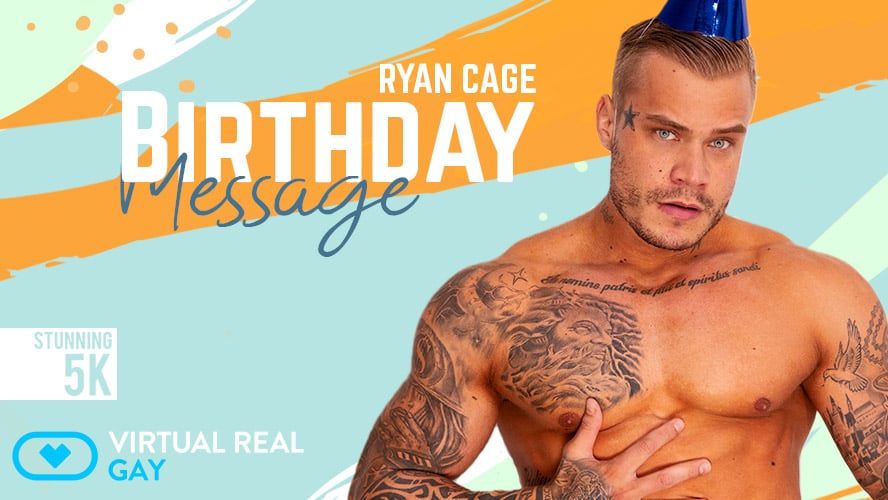 Tattoed VR Gay birthday party - VirtualRealGay.com