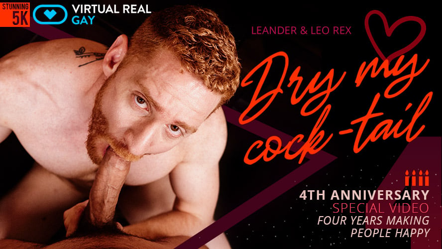 888px x 500px - â–· Redhead gay VR sex anniversary - VirtualRealGay.com